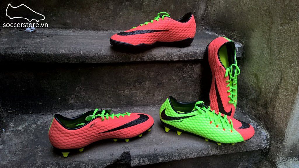nike hypervenom phelon tf green